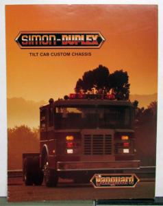 1990 Simon-Duplex Tilt Cab Custom Chassis Vanguard Diagram Sales Tri-Folder