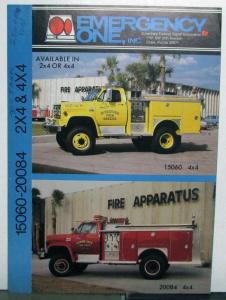 1980 Emergency One, Inc 15060 20084 Fire Trucks Sales Tri-Folder