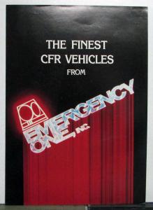 1984 Emergency One, Inc R Series Titan Intervention Crash Fire Rescue Brochure