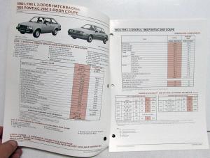 1983 Mercury Lynx vs Competition Dealer Sales Brochure Comparison Features
