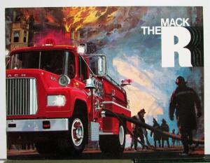 1992 Mack Firetruck Pumper Model R Dimensions Specifications Sales Brochure