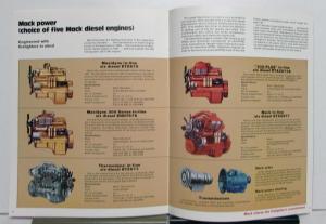 1979 Mack CF Fire Pumper Fire Truck Specifications Sales Brochure