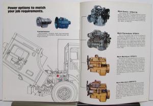 1979 Mack MF Fire Pumper Fire Truck Specifications Sales Brochure