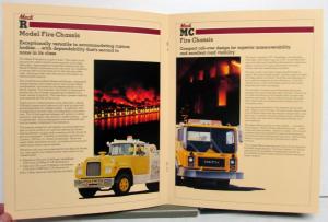 1985 Mack Fire Mid Liner Chassis Specifications Sales Brochure