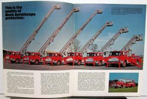 1978 Mack Aerialscope CF Fire Truck Specifications Sales Brochure