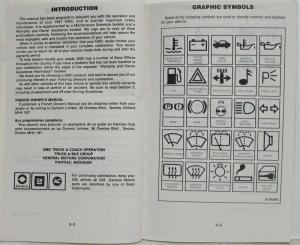 1987 GMC S-15 Truck Owners Manual