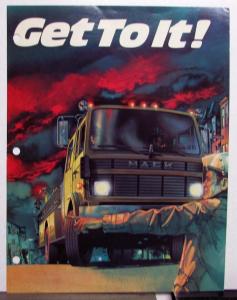 1981 Mack Mid Liner Fire Pumper Specifications Sales Brochure