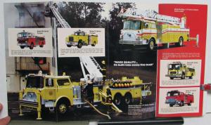 1983 Mack Trucks Total Firefighting Capability Model MC R MS CF Sales Brochure