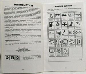 1988 GMC S-15 Truck Owners Manual