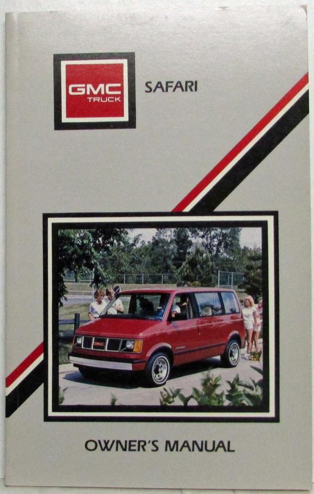 1988 GMC Truck Safari Van Owners Manual