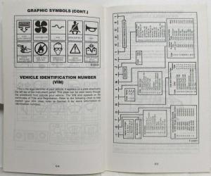 1988 GMC Truck Safari Van Owners Manual
