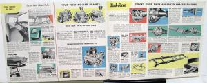 1955 Chevrolet Truck Platform and Stake Models Color Sales Brochure Original