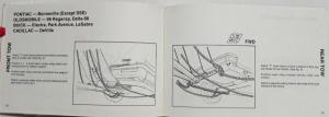 1989 General Motors Passenger Car and Light Truck Towing Instructions Manual