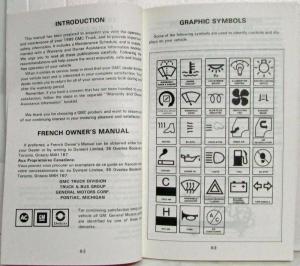1989 GMC Truck Forward 5000 Owners Manual