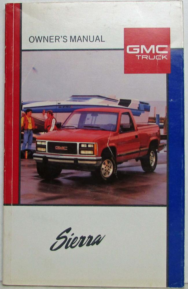 1989 GMC Sierra Pickup Truck Owners Manual