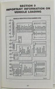 1989 GMC S-15 Truck Owners Manual