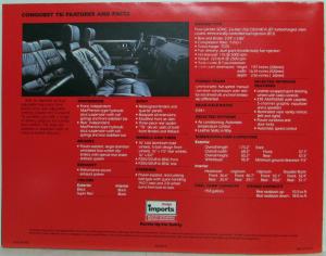 1986 Dodge Conquest TSi The Chiller Sales Folder/Poster