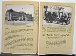 1925 Overland Kings Knight Willys Six Equipage King George 5th Sales Tri-Folder