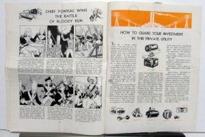 1936 Pontiac Owner Magazine Save Gasoline Pricing Engine Conditioning
