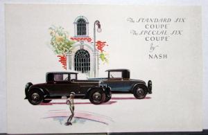 1928 Nash Standard Six Coupe Special Six Pricing Sales Folder