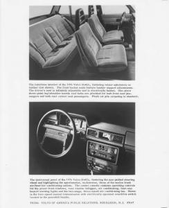 1976 Volvo 264GL Interior Press Photo 0012