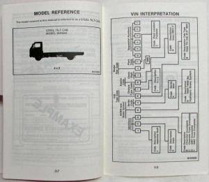 1990 GMC Truck W4 Medium Duty Steel Tilt Model Owners Manual Forward 4000