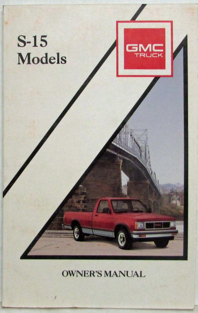 1990 GMC S-15 Truck Owners Manual