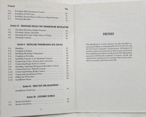 1990 Allison AT 500 Series Transmissions Mechanics Tips Handbook