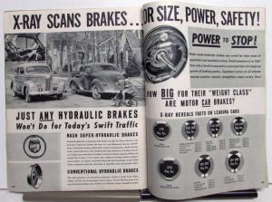 1939 Nash Automobile X-Ray Coupe Sedan Features Specs Sales Brochure