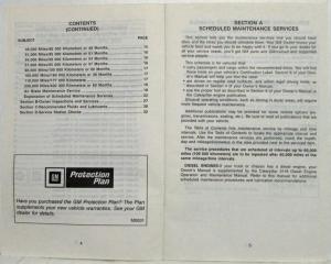 1991 GMC TopKick Includes S7 Chassis Truck Maintenance Schedules Booklet