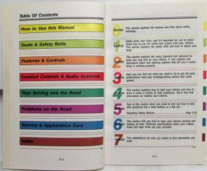 1991 GMC TopKick Medium Duty Truck and S Model Forward Control Owners Manual