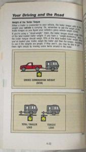 1991 GMC Sierra Pickup Truck Owners Manual