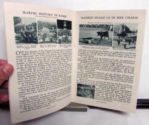 1930 1931 Plymouth World Tour Broadcast Walter P Chrysler History Booklet