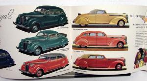 1937 Chrysler Royal Imperial Airflow Original Color Sales Brochure