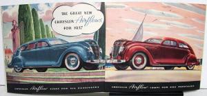 1937 Chrysler Royal Imperial Airflow Original Color Sales Brochure