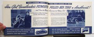 1938 Plymouth True Stories & Testimonials From Real Car Owners Booklet