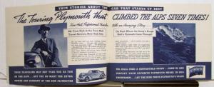 1938 Plymouth True Stories & Testimonials From Real Car Owners Booklet