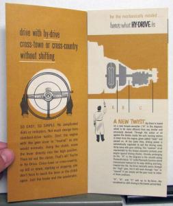 1953 Plymouth Hy-Drive Transmission No Shift Sales Brochure