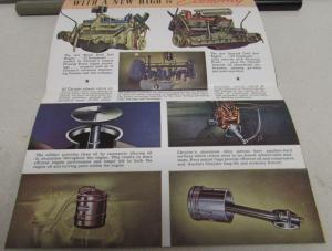 1938 Chrysler Royal Imperial Original Color Sales Brochure Folder