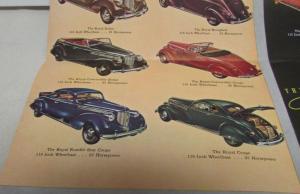 1938 Chrysler Royal Imperial Original Color Sales Brochure Folder