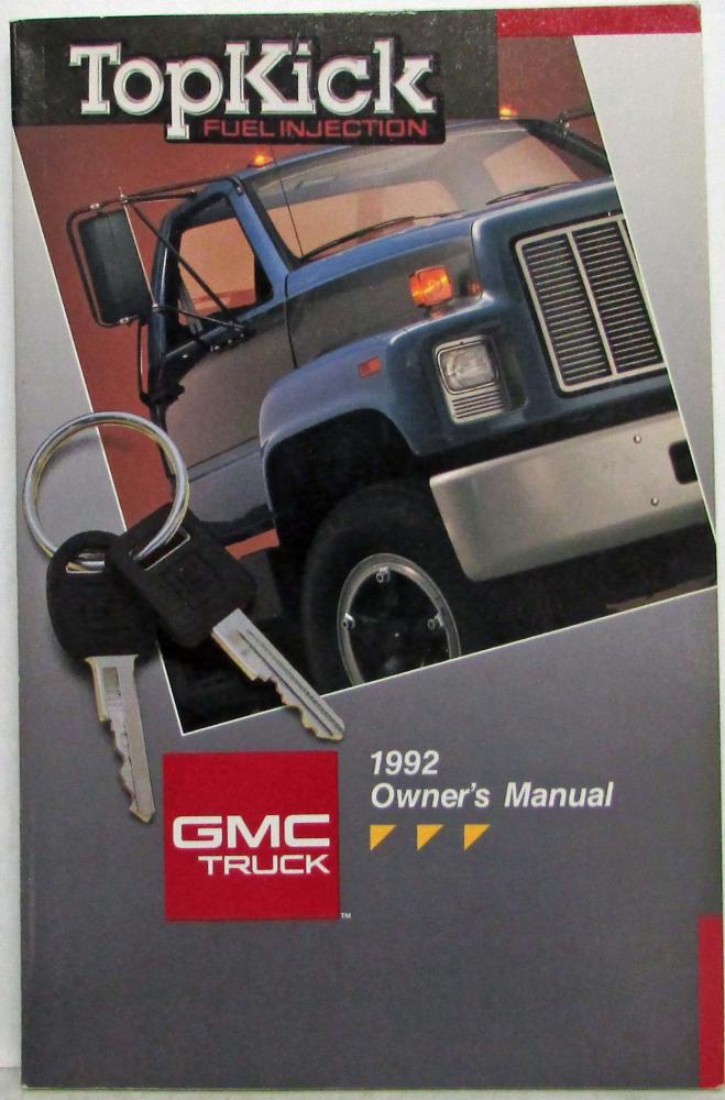 1992 GMC TopKick Medium Duty Truck Owners Manual