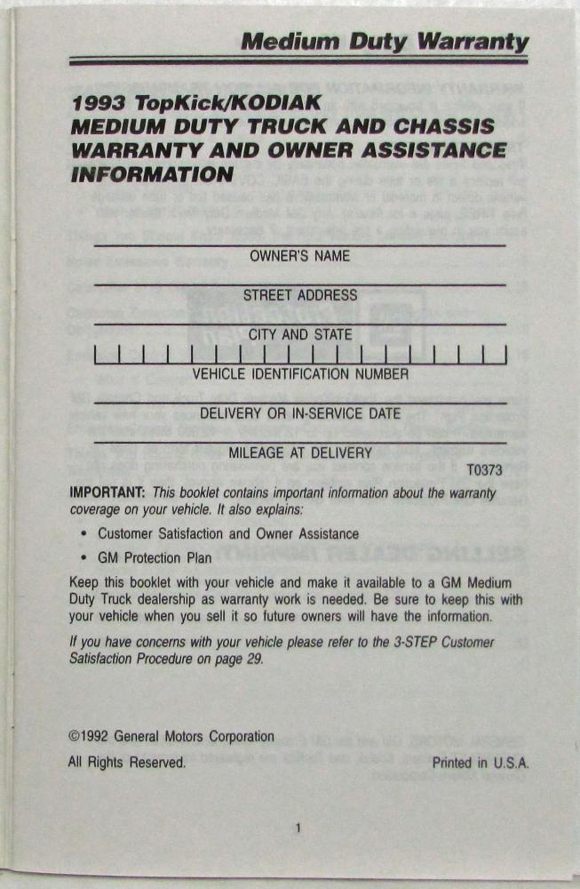 thumbnail image 2 of 1996 Chevrolet Topkick Kodiak Medium Duty Truck Factory Shop Service Repair Manual – Bishko 2 of 6