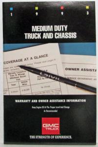 1993 GMC TopKick/Chevy Kodiak Medium Duty Warranty and Owner Assistance Info