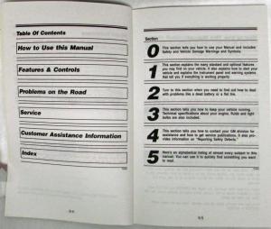 1993 GMC B7 Medium Duty Chassis Owners Manual