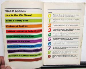 1993 GMC Sierra Pickup Truck Owners Manual