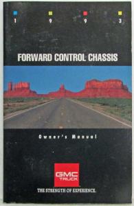 1993 GMC Truck Forward Control Chassis Owners Manual