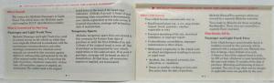 1995 Michelin Tires Owners Manual/Limited Warranty Brochure