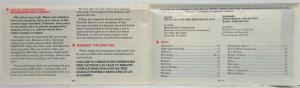 1995 Michelin Tires Owners Manual/Limited Warranty Brochure