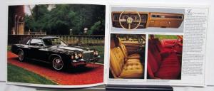 1976 Chrysler Cordoba Diagrams Features Options Sales Brochure