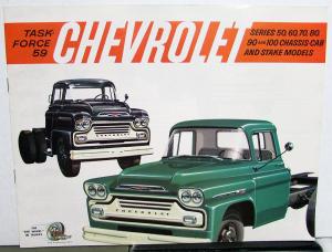 1959 Chevrolet Truck Chassis Cab & Stake Series 50 60 70 80 90 100 Brochure
